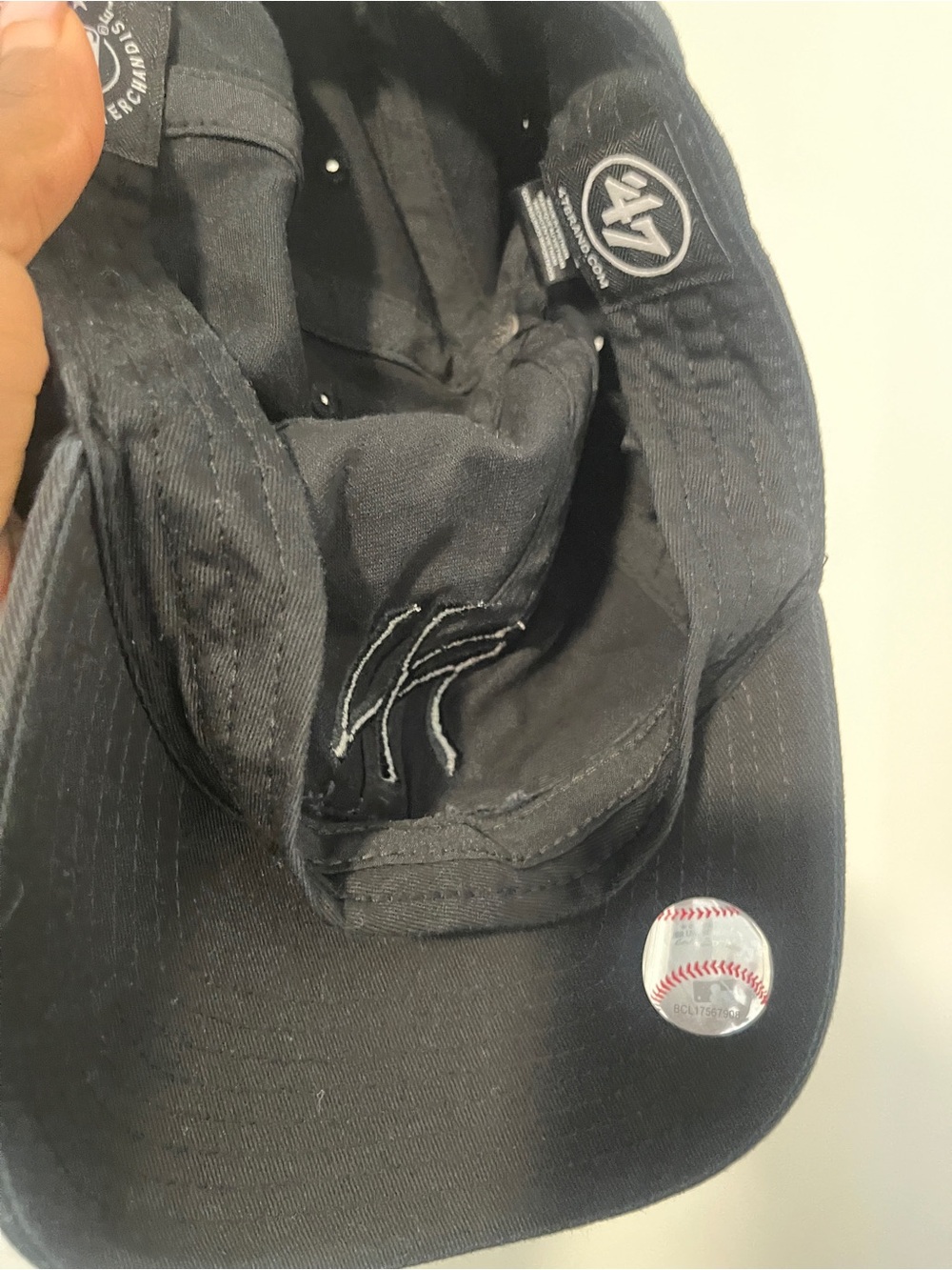 Black '47 Clean Up Adjustable Baseball Cap - Picture 2 of 4